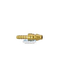 Eaton Hansen A7 700 Series One Way Brass Plug 1/4 Inch ID Hose Stem End Connection