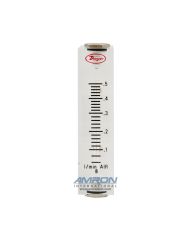 Dwyer VFA-21-EC - Visi-Float Flowmeter - 2 in. Scale - LPM Air - 0.06-0.5 Range - No Valve with Straight Through End Connections