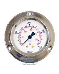 Wika 212.53 - 2.5in Dry 1/4in NPT CBMFF 0-4000 PSI with Snubber Restrictor 711625204000