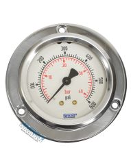 Wika Model 212.53 Bourdon Tube Dry Case Pressure Gauge 2.5 in 0-600 PSI 1/4 in