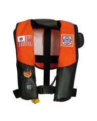 Mustang Survival Inflatable PFD with HIT (Auto Hydrostatic) for USCG - Orange/Black 