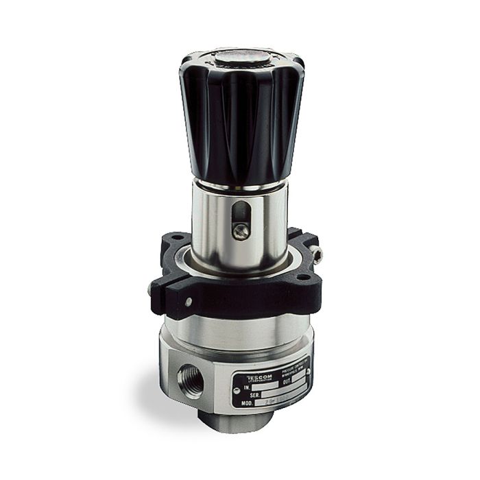 TESCOM Pressure Reducing Regulator, 316 SS 1/2 MS33649, Inlet 3000 PSIG, Outlet 0-250 PSIG, Cv 0.24