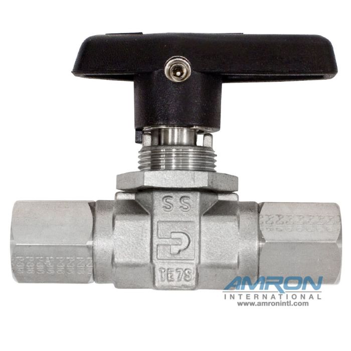 Parker BSeries Ball Valve 1/4 inch Female NPT PTFE Seat Stainless