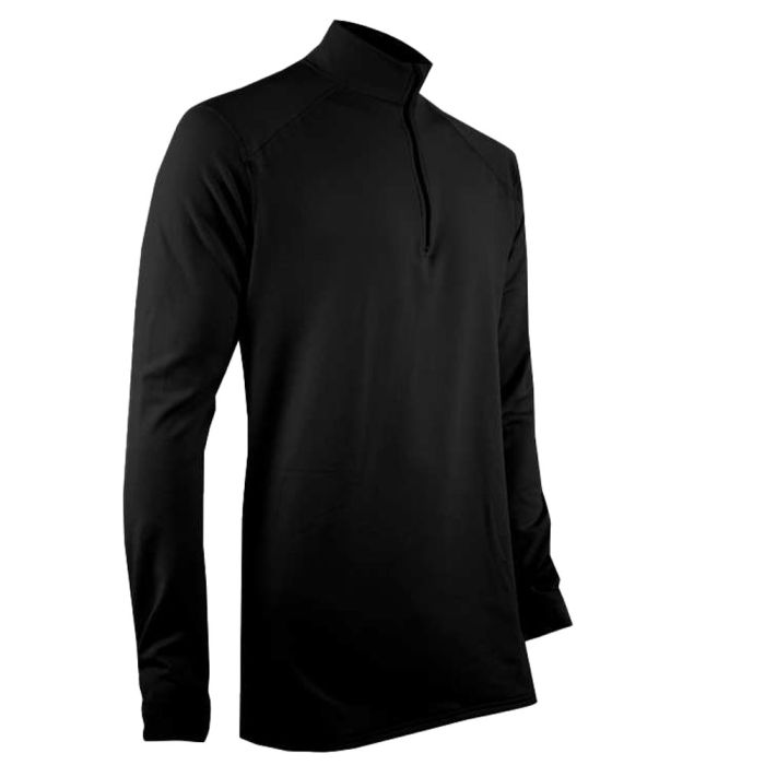 XGO Heavyweight Performance Zip Mock (PH4) Non-Flame Resistant - Black - Small - 4P11DQ-BLK-S