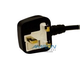Power Cord 6.5 ft. - BS 1363 is standard for Hong Kong, Ireland, Malaysia, Malta, Singapore, Bahrain, United Kingdom, United Arab Emirates and Saudi Arabia 180-2008-01