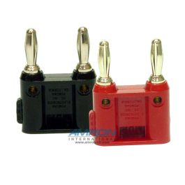 14001R/B - Banana Plugs - Dual Pin (Two) - Installed